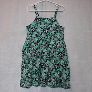 Fab Kids Geo Print Spaghetti Strap Twirly Sundress